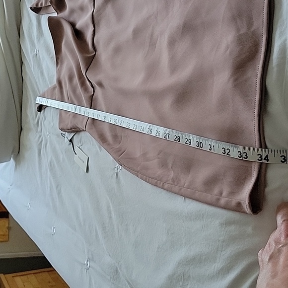 Aritzia Babaton 90s Mini Dress in Fawn Pink- Size 6- New! - Picture 8 of 15